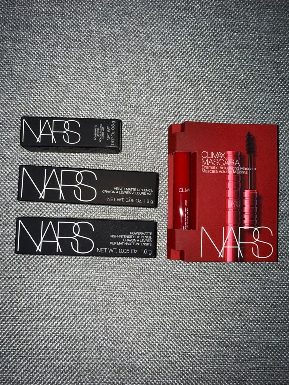 4 pc NARS lip and eye makeup set brand new